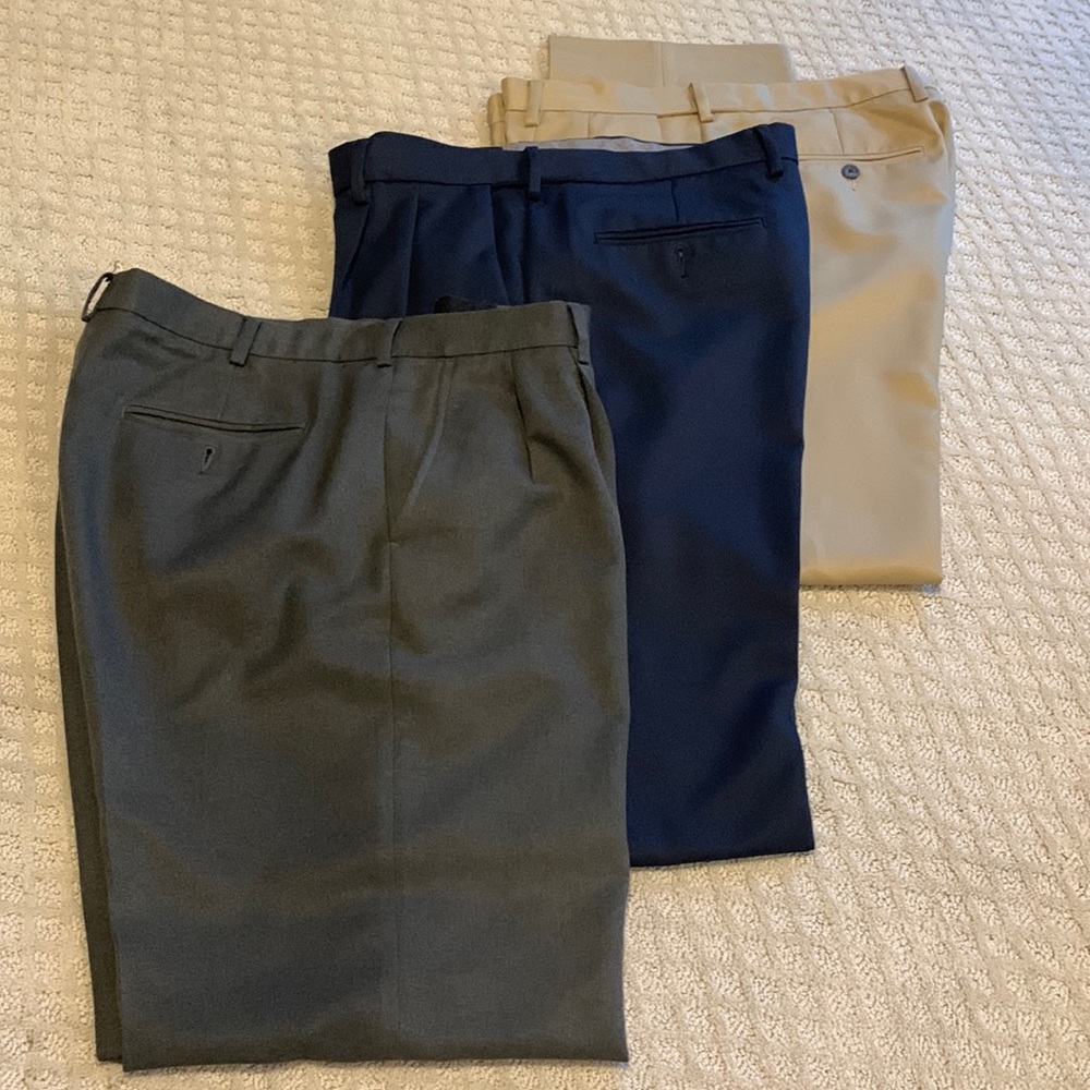 Mens pleated dress slacks